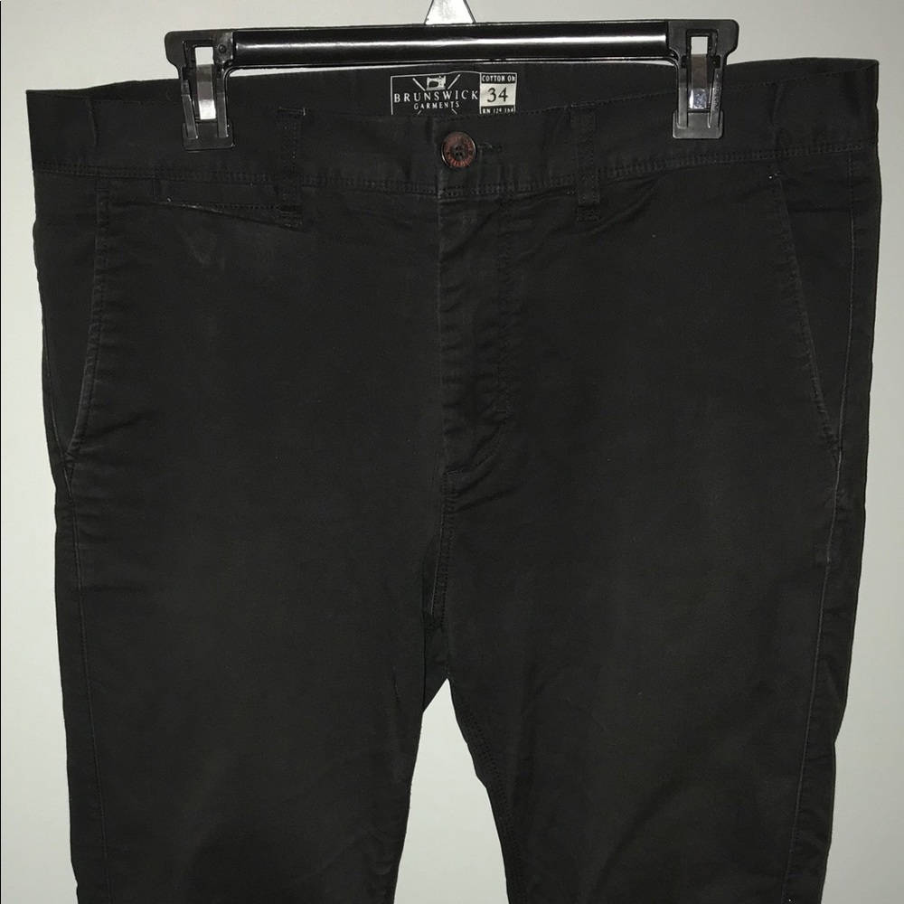 Cotton On Black Chino Pants Size 34 Waist